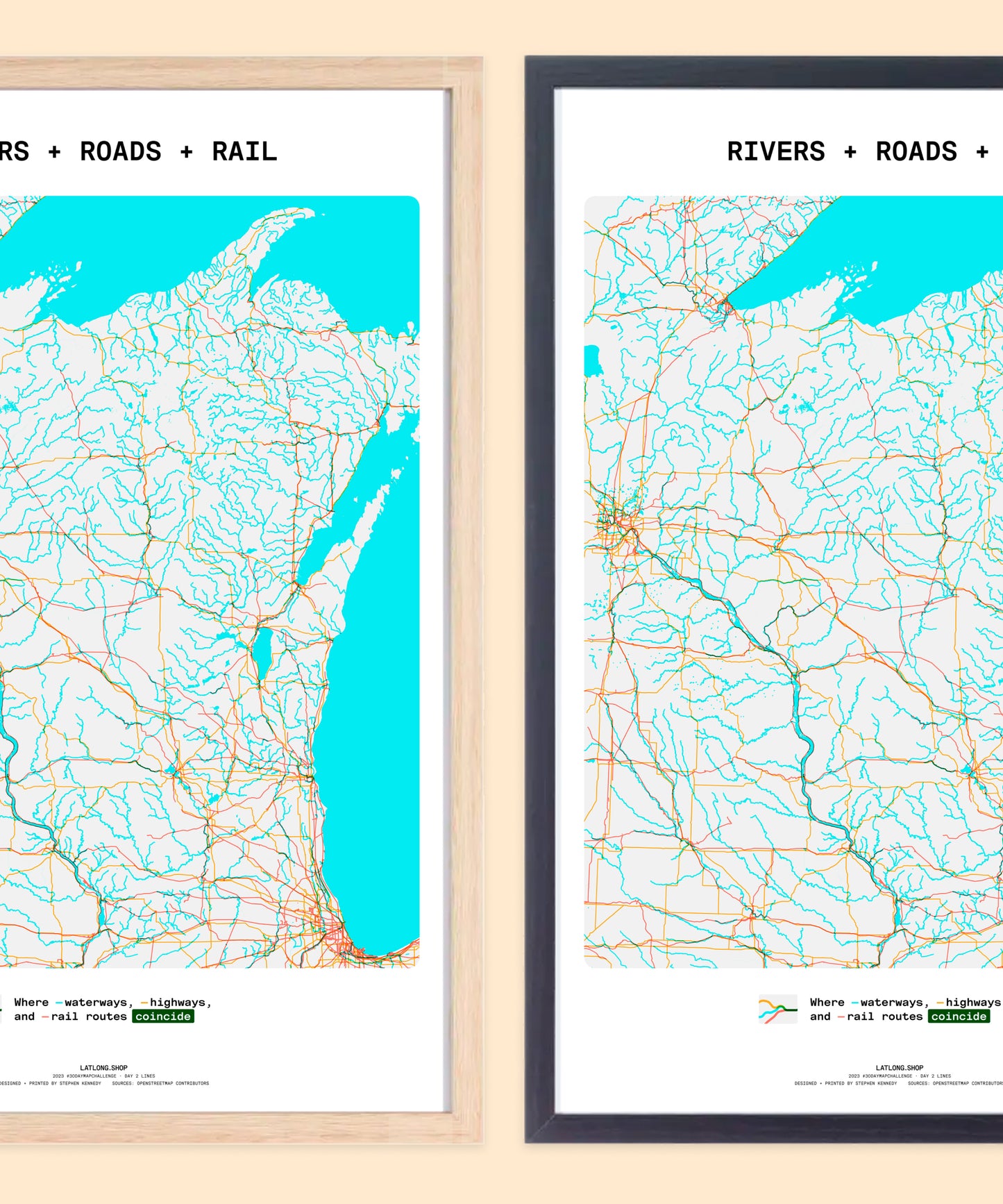 Rivers + Roads + Rail