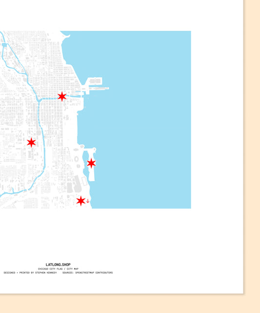 Chicago City Flag / City Map