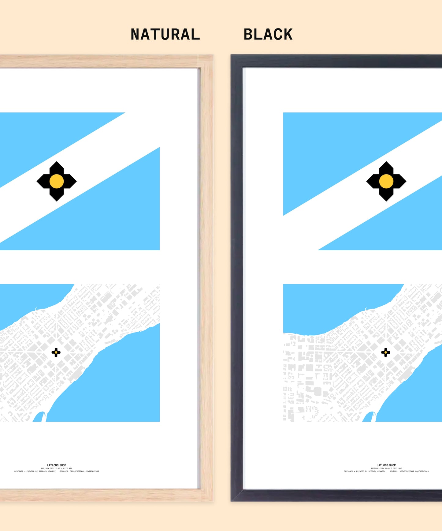 Madison City Flag / City Map