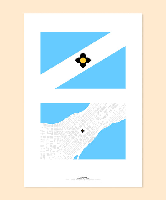 Madison City Flag / City Map