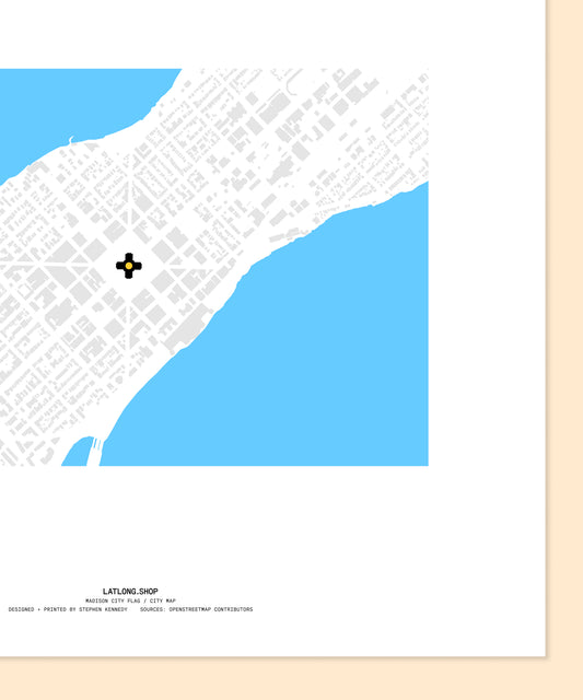 Madison City Flag / City Map