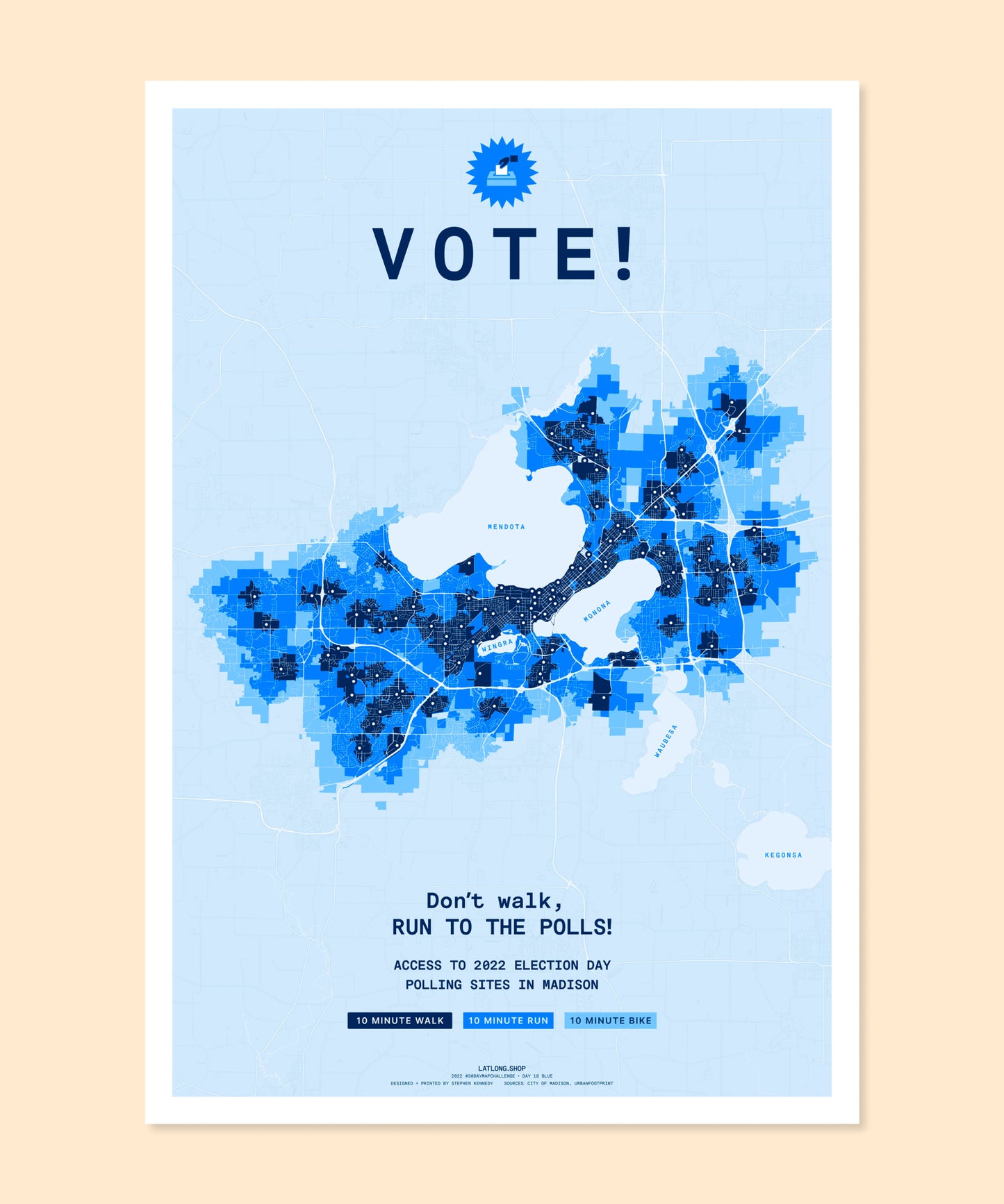Don't Walk, RUN to the Polls!