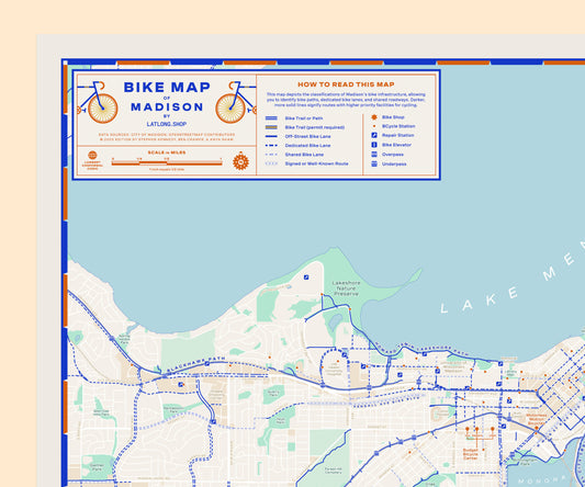 Bike Map of Madison