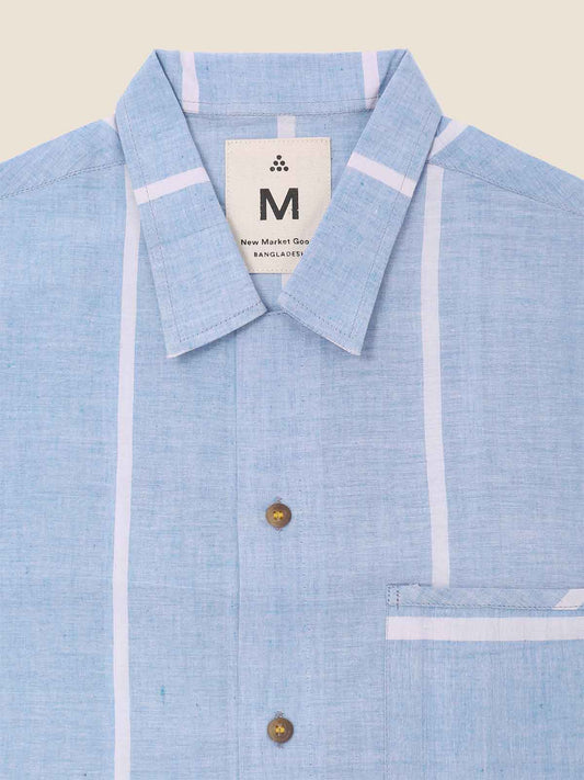 Lungi Blue Box Button-Down