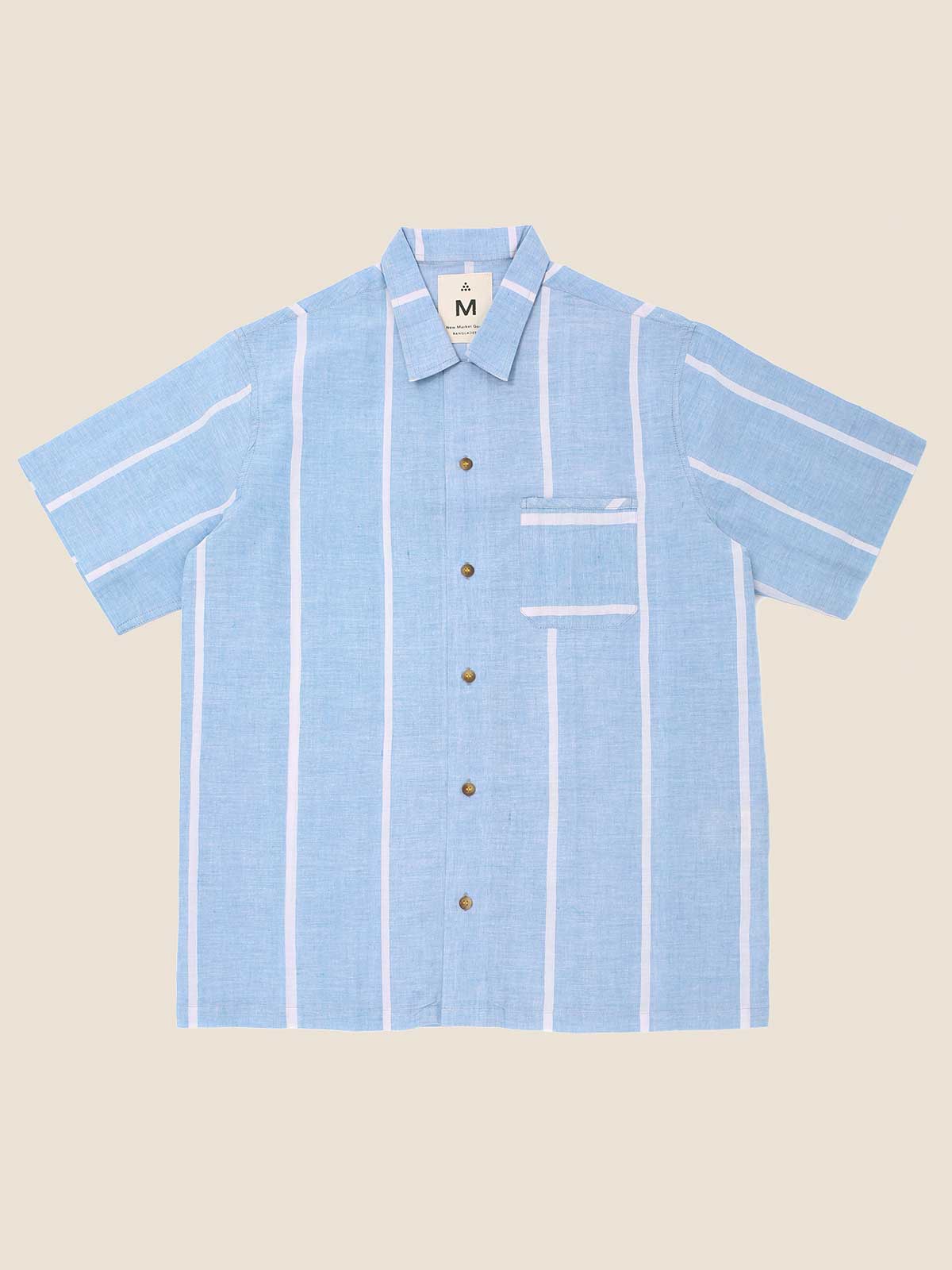 Lungi Blue Box Button-Down