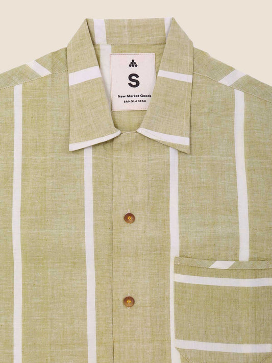 Lungi Green Box Button-Down