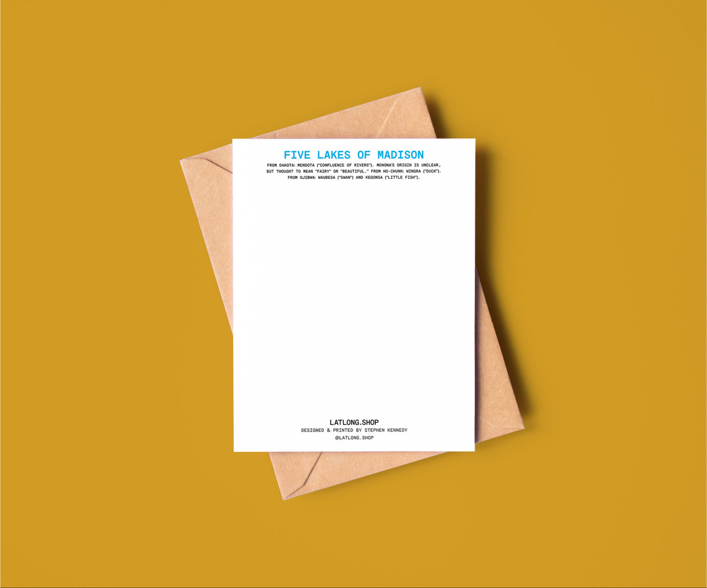 Five Lakes / Card Set