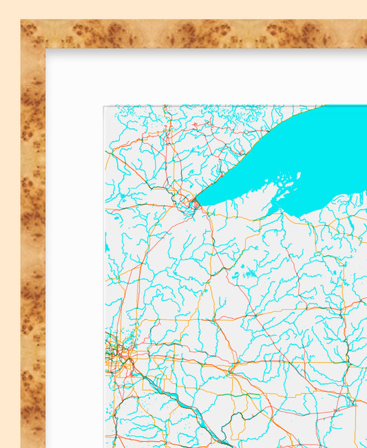 Rivers + Roads + Rail / XL Print