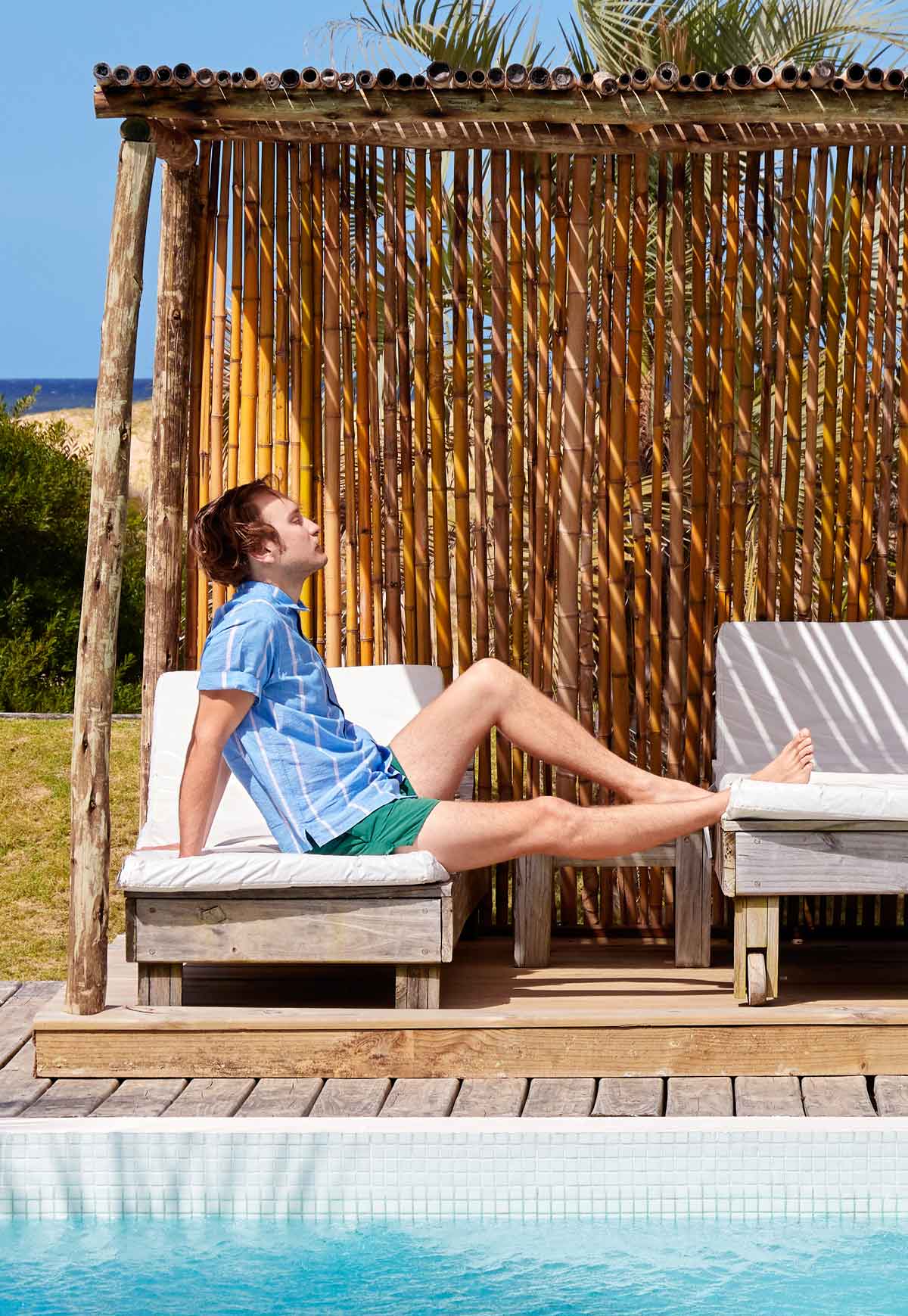 Lungi Blue Box Button-Down