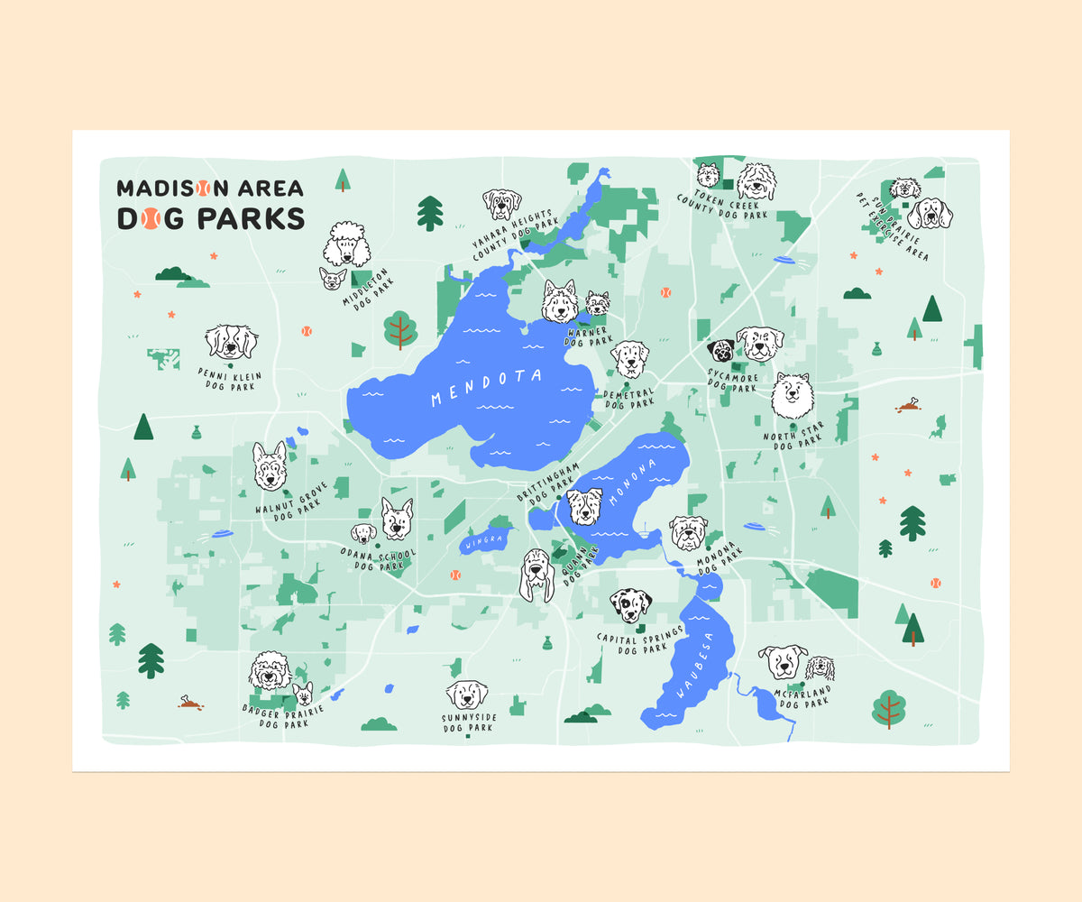 Map Madison Parks Madison Area Dog Parks – LATLONG.SHOP