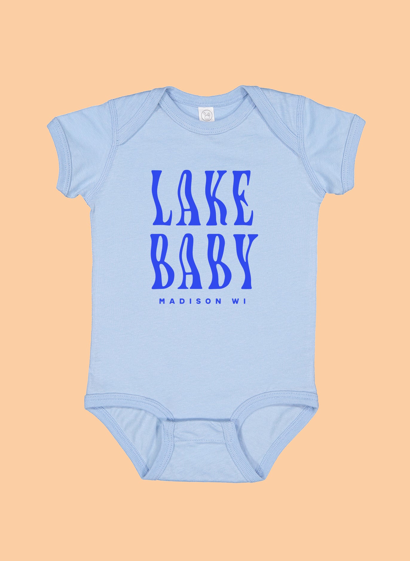 Lake Baby Bodysuit / Light Blue